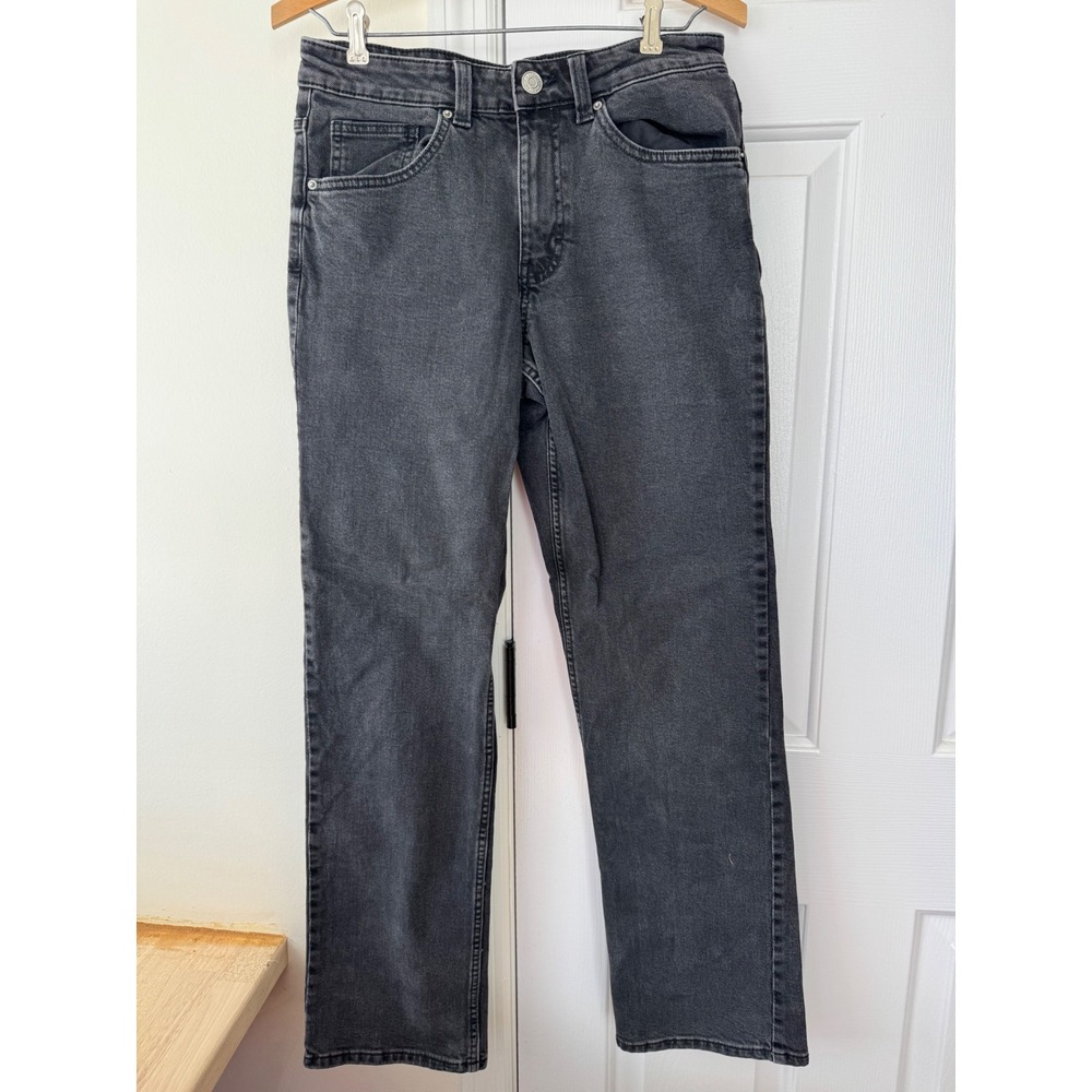 H&M Women Charcoal Gray Denim Straight‎ Leg Jeans Size US 6 EUR 38
